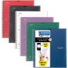 imageFive Star Spiral Notebook  Study App 6 Pack 1 Subject College Ruled 812quot x 11quot 100 Sheets Fights Ink Bleed Customizable Water Resistant Cover Assorted Colors 820045ECM