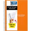 imageFive Star Spiral Notebook 1 Subject College Ruled Paper Personal Size 438quot x 7quot 80 Sheets Fights Ink Bleed Water Resistant Cover Black 450048AA2ECMSedona Orange