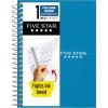 imageFive Star Spiral Notebook 1 Subject College Ruled Paper Personal Size 438quot x 7quot 80 Sheets Fights Ink Bleed Water Resistant Cover Black 450048AA2ECMTidewater Blue
