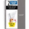 imageFive Star Spiral Notebook 2 Subject College Ruled Paper 6quot x 912quot 80 Sheets Fights Ink Bleed Water Resistant Cover Amethyst Purple 840029CF1ECMGray