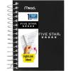 imageFive Star Spiral Notebook 6 Pack College Ruled Paper Fat Lil Pocket Notebooks 312quot x 512quot 200 Sheets Assorted Colors 380271 Count