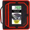 imageFive Star Zipper Binder 2 Inch 3Ring Binder with Round Rings Expansion Panel and 5Tab Expanding File 580 Sheet Capacity RedBlack 29052CE8RedBlack