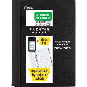 imageFive Star Planner 20252026 Academic Weekly ampamp Monthly Advance Student Planner  Study App 512quot x 812quot Small Pacific Blue CAW4592020242025