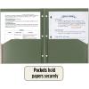 imageFive Star 2 Pocket Folders 4 Pack Recycled Plastic Folders with StayPut Tabs and Prong Fasteners Fits 3Ring Binder Holds 11 x 812 Paper Writable Label Clay Green Blue Gray 33002