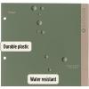 imageFive Star 2 Pocket Folders 4 Pack Recycled Plastic Folders with StayPut Tabs and Prong Fasteners Fits 3Ring Binder Holds 11 x 812 Paper Writable Label Clay Green Blue Gray 33002