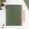 imageFive Star 2 Pocket Folders 4 Pack Recycled Plastic Folders with StayPut Tabs and Prong Fasteners Fits 3Ring Binder Holds 11 x 812 Paper Writable Label Clay Green Blue Gray 33002