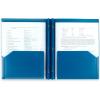 imageFive Star 2Pocket Folder  Study App 4 Pack Plastic Folder with Prong Fasteners and Customizable Clear Cover Holds 812quot x 11quot Paper Black Pacific Blue Fire Red Forest Green 340220AECM