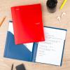 imageFive Star 2Pocket Folder 4 Pack Plastic Folder with Prong Fasteners Holds 812quot x 11quot Paper Black Fire Red Forest Green Pacific Blue 38140Assorted