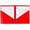 imageFive Star 2Pocket Folder 4 Pack Plastic Folder with Prong Fasteners Holds 812quot x 11quot Paper Black Fire Red Forest Green Pacific Blue 38140Assorted