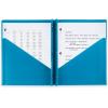 imageFive Star 2Pocket Folder 4 Pack Plastic Folder with Prong Fasteners Holds 812quot x 11quot Paper Black Fire Red Forest Green Pacific Blue 38140Trend