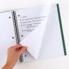 imageFive Star Advance Spiral Notebooks  Study App 2 Pack 1 Subject College Ruled Paper 11quot x 812quot 100 Sheets With Spiral Guard and Movable Dividers Black Pacific Blue 8201126 Pack