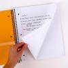 imageFive Star DuraShield Antimicrobial 2 Pocket StayPut Plastic Folders 4 Pack Holds 11quot x 812quot Color May Vary 330010College Ruled Notebooks  4 Pack