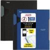 imageFive Star Advance Spiral Notebooks  Study App 2 Pack 1 Subject College Ruled Paper 11quot x 812quot 100 Sheets With Spiral Guard and Movable Dividers Black Pacific Blue 8201122 Pack