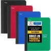 imageFive Star Composition Books  Study App 4 Pack College Ruled Paper 934quot x 712quot 80 Sheets AntiMicrobial Black Red Green and Blue 850070AECM80 Sheets