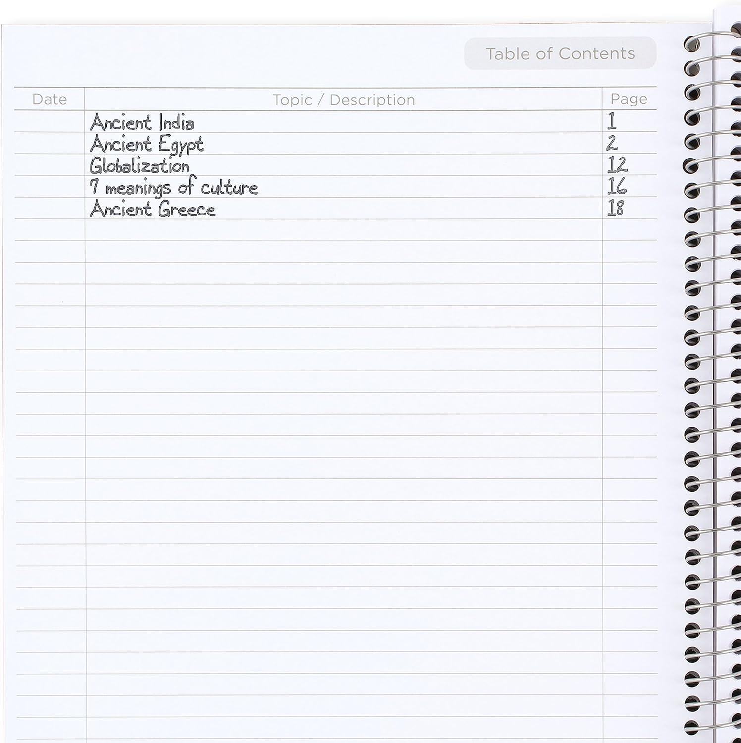 imageFive Star Interactive Notetaking Spiral Notebooks 3 Pack 1Subject College Ruled Paper 11quot x 812quot 100 Sheets Customizable Cover Black Amethyst Purple Harvest Yellow 820196ECM