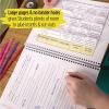 imageFive Star Interactive Notetaking Spiral Notebooks 6 Pack 1 Subject College Ruled Paper 11quot x 812quot 100 Sheets Assorted Colors 820019ECMBlack  Green  Purple