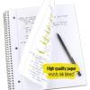imageFive Star Spiral Notebook  Study App 2 Pack 1 Subject College Ruled Paper 100 Sheets 812quot x 11quot Pacific Blue Fire Red 38452Color Selected for You