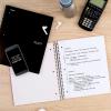 image:imageFive Star Spiral Notebook  Study App 1 Subject College Ruled Paper 812 x 11 100 Sheets Fights Ink Bleed Water Resistant Cover Prom Pink 820002RBlack