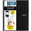 image:imageFive Star Spiral Notebook  Study App 1 Subject College Ruled Paper 812 x 11 100 Sheets Fights Ink Bleed Water Resistant Cover Prom Pink 820002RBlack