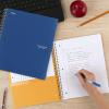 image:imageFive Star Spiral Notebook  Study App 1 Subject College Ruled Paper 812 x 11 100 Sheets Fights Ink Bleed Water Resistant Cover Prom Pink 820002RBlue