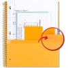 image:imageFive Star Spiral Notebook  Study App 1 Subject College Ruled Paper 812 x 11 100 Sheets Fights Ink Bleed Water Resistant Cover Prom Pink 820002RGreen