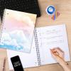 image:imageFive Star Spiral Notebook  Study App 1 Subject College Ruled Paper 812 x 11 80 Sheets Styles 4 Pack 850222FClouds