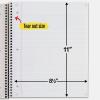 image:imageFive Star Spiral Notebook  Study App 3 Subject College Ruled Paper 812 x 11 150 Sheets Fights Ink Bleed Water Resistant Cover Prom Pink 820003RBlack