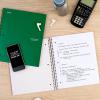 image:imageFive Star Spiral Notebook  Study App 3 Subject College Ruled Paper 812 x 11 150 Sheets Fights Ink Bleed Water Resistant Cover Prom Pink 820003RGreen