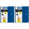 image:imageFive Star Spiral Notebook  Study App 3 Subject College Ruled Paper 812 x 11 150 Sheets Fights Ink Bleed Water Resistant Cover Prom Pink 820003RPacific Blue