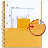 image:imageFive Star Spiral Notebook  Study App 5 Subject College Ruled Paper 812 x 11 200 Sheets Fights Ink Bleed Water Resistant Cover Prom Pink 820004RGreen