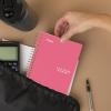 image:imageFive Star Spiral Notebook 1 Subject College Ruled Paper 438 x 7 Personal Size 80 Sheets Fights Ink Bleed Water Resistant Cover White 450048EProm Pink
