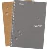 image:imageFive Star Spiral Notebook 2 Subject College Ruled Paper 6 x 912 80 Sheets Fights Ink Bleed Water Resistant Cover Prom Pink 840029RGray
