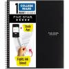 image:imageFive Star Spiral Notebook  Study App 1 Subject College Ruled Paper 812 x 11 100 Sheets Fights Ink Bleed Water Resistant Cover Prom Pink 820002RBlack