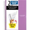 image:imageFive Star Spiral Notebook 2 Subject College Ruled Paper 6 x 912 80 Sheets Fights Ink Bleed Water Resistant Cover Prom Pink 840029RAmethyst Purple