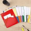 image:imageFive Star 8Tab Binder Pocket Dividers Plastic Tabbed Divider with Pocket 934 x 11 3Hole Punched 8 Count Assorted Colors 201590