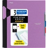 image:imageFive Star Advance Spiral Notebook  Study App 3 Subject 85 x 11 College Ruled Paper 150 Sheets Spiral Guard Movable Tabbed Dividers Prom Pink 820060RAmethyst Purple