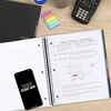 image:imageFive Star Advance Spiral Notebook  Study App 3 Subject 85 x 11 College Ruled Paper 150 Sheets Spiral Guard Movable Tabbed Dividers Prom Pink 820060RBlack