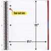 image:imageFive Star Advance Spiral Notebook  Study App 3 Subject 85 x 11 College Ruled Paper 150 Sheets Spiral Guard Movable Tabbed Dividers Prom Pink 820060RFire Red