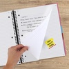 image:imageFive Star Advance Spiral Notebook  Study App 3 Subject 85 x 11 College Ruled Paper 150 Sheets Spiral Guard Movable Tabbed Dividers Prom Pink 820060RProm Pink