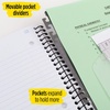 image:imageFive Star Advance Spiral Notebook  Study App 3 Subject 85 x 11 College Ruled Paper 150 Sheets Spiral Guard Movable Tabbed Dividers Prom Pink 820060RRedWhite