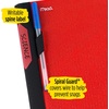 image:imageFive Star Advance Spiral Notebook  Study App 3 Subject 85 x 11 College Ruled Paper 150 Sheets Spiral Guard Movable Tabbed Dividers Prom Pink 820060RRedWhite