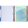 image:imageFive Star Advance Spiral Notebook  Study App 3 Subject 85 x 11 College Ruled Paper 150 Sheets Spiral Guard Movable Tabbed Dividers Prom Pink 820060RSeaglass Green