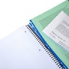 image:imageFive Star Advance Spiral Notebook  Study App 3 Subject 85 x 11 College Ruled Paper 150 Sheets Spiral Guard Movable Tabbed Dividers Prom Pink 820060RSeaglass Green