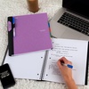 image:imageFive Star Advance Spiral Notebook  Study App 5 Subject 85 x 11 College Ruled Paper 200 Sheets Spiral Guard Movable Tabbed Dividers Prom Pink 820013RAmethyst Purple