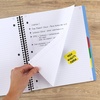 image:imageFive Star Advance Spiral Notebook  Study App 5 Subject 85 x 11 College Ruled Paper 200 Sheets Spiral Guard Movable Tabbed Dividers Prom Pink 820013RBlue