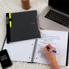 image:imageFive Star Advance Spiral Notebook  Study App 5 Subject 85 x 11 College Ruled Paper 200 Sheets Spiral Guard Movable Tabbed Dividers Prom Pink 820013RBlack