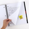 image:imageFive Star Advance Spiral Notebook  Study App 5 Subject 85 x 11 College Ruled Paper 200 Sheets Spiral Guard Movable Tabbed Dividers Prom Pink 820013RBlack