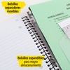 image:imageFive Star Advance Spiral Notebook  Study App 5 Subject 85 x 11 College Ruled Paper 200 Sheets Spiral Guard Movable Tabbed Dividers Prom Pink 820013RGreen