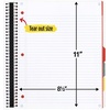 image:imageFive Star Advance Spiral Notebook  Study App 5 Subject 85 x 11 College Ruled Paper 200 Sheets Spiral Guard Movable Tabbed Dividers Prom Pink 820013RWhite