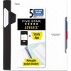 image:imageFive Star Advance Spiral Notebook  Study App 5 Subject 85 x 11 College Ruled Paper 200 Sheets Spiral Guard Movable Tabbed Dividers Prom Pink 820013RWhite
